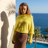 Ribbed Knit Boat Neck Pullover