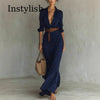 Khaki Belted Wrap Maxi Dress