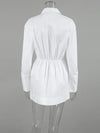 Trendix Button Lapel Shirt Dress