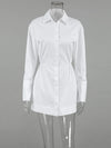 Trendix Button Lapel Shirt Dress
