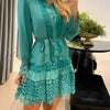 Lace Hollow Shirt Dress
