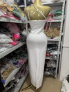 Rhinestone One-Shoulder Bandage Dress