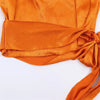 Orange Satin Ribbon Top