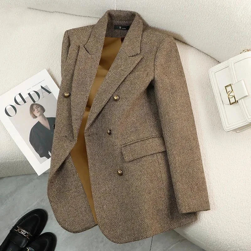 Thick Woolen Office Blazer