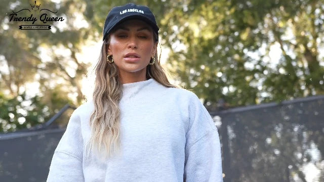 Trendy Queen Oversized Fleece Sweatshirt