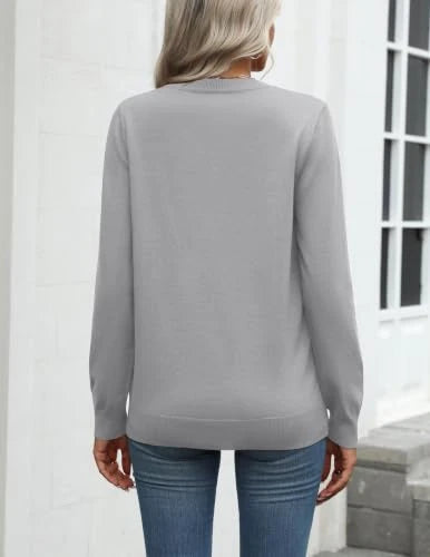 Zeagoo Lightweight Long Sleeve Crewneck Sweater