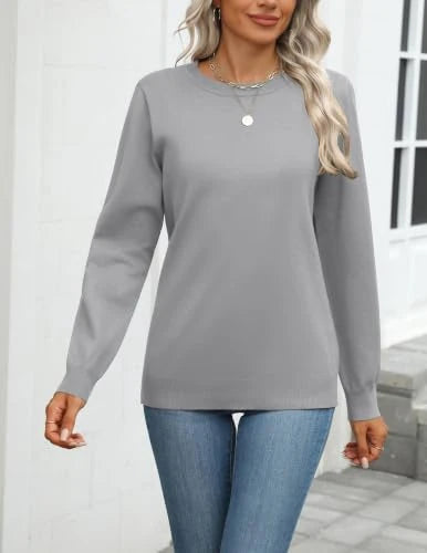 Zeagoo Lightweight Long Sleeve Crewneck Sweater