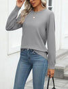 Zeagoo Lightweight Long Sleeve Crewneck Sweater