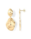 Pavoi Hammered Teardrop Dangle Earrings