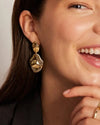 Pavoi Hammered Teardrop Dangle Earrings