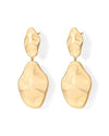 Pavoi Hammered Teardrop Dangle Earrings