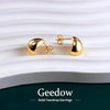 Lightweight Gold Teardrop Earrings