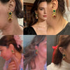 Gold Plated Boho Gemstone Earrings