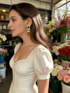 Gold Plated Boho Gemstone Earrings