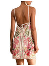 RoseSeek Tropical Halter Sundress