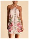 RoseSeek Tropical Halter Sundress