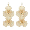 Floral Petal Dangle Earrings