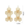 Floral Petal Dangle Earrings