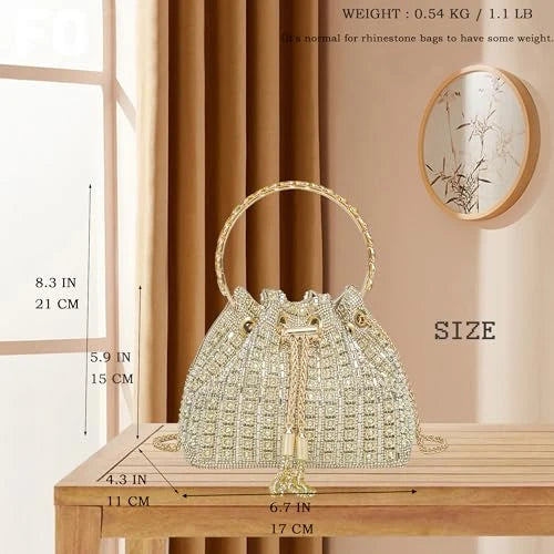 Sparkling Rhinestone Evening Clutch