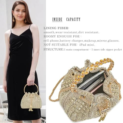 Sparkling Rhinestone Evening Clutch