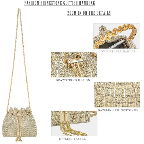 Sparkling Rhinestone Evening Clutch