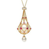 Pearl Gemstone Lavalier Pendant