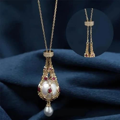 Pearl Gemstone Lavalier Pendant