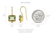 Handmade Gold Vermeil Gemstone Drop Earrings
