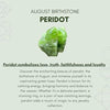 Peridot Crystal Heart Dangle Earrings