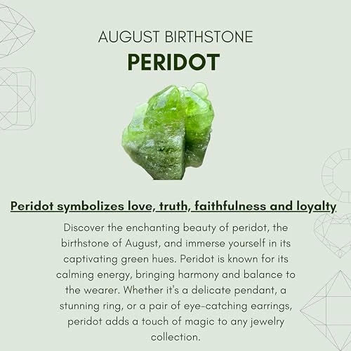 Peridot Crystal Heart Dangle Earrings