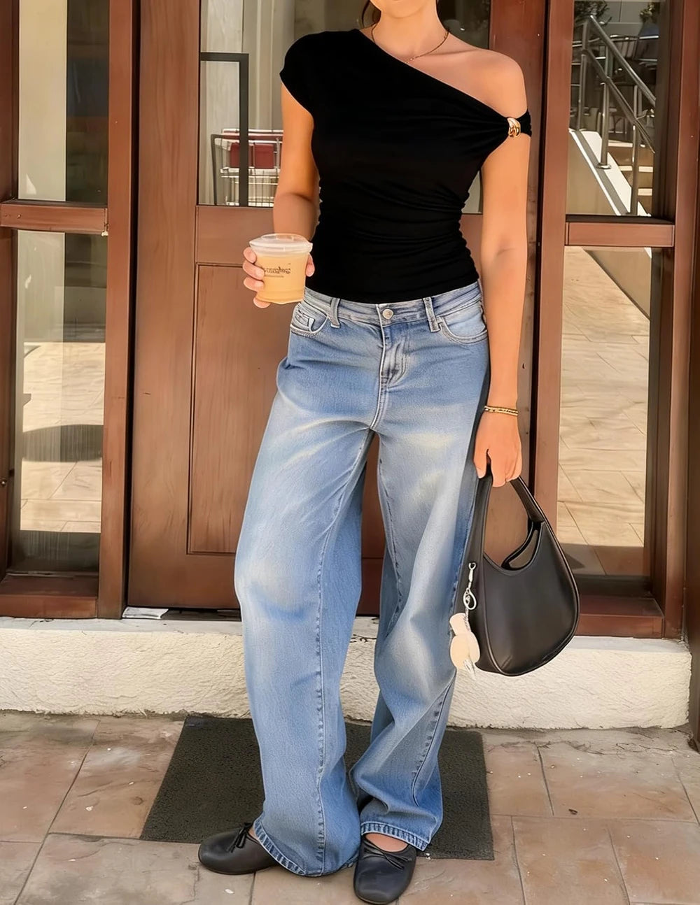 Zesica Off Shoulder Knit Top