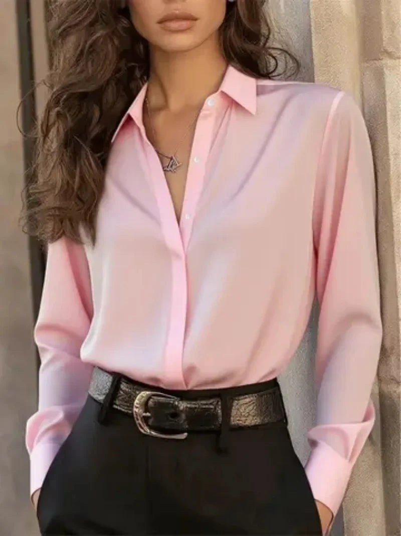 Long Sleeve Button Down Blouse
