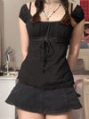 Lace Trim Off Shoulder Tee