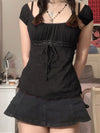 Lace Trim Off Shoulder Tee