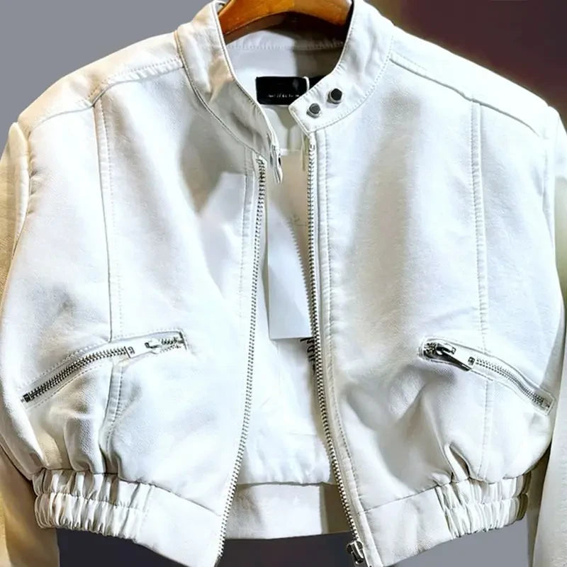 Faux Leather Motorcycle Jacket