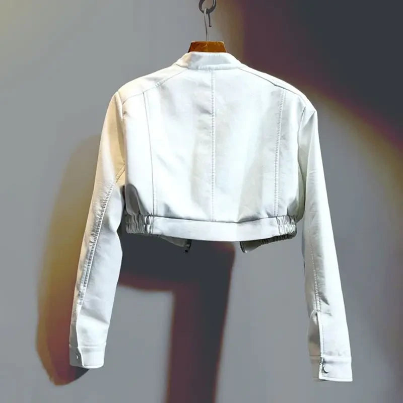 Faux Leather Motorcycle Jacket
