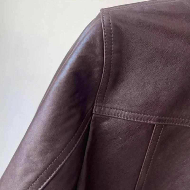 Faux Leather Motorcycle Jacket
