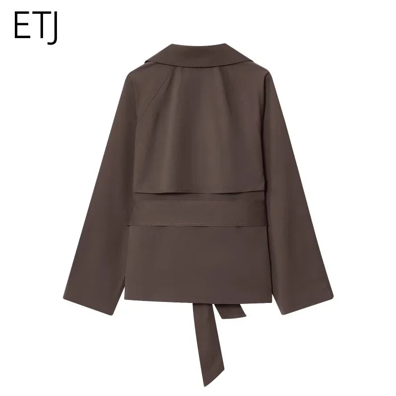 British Style Belted Trench Coat