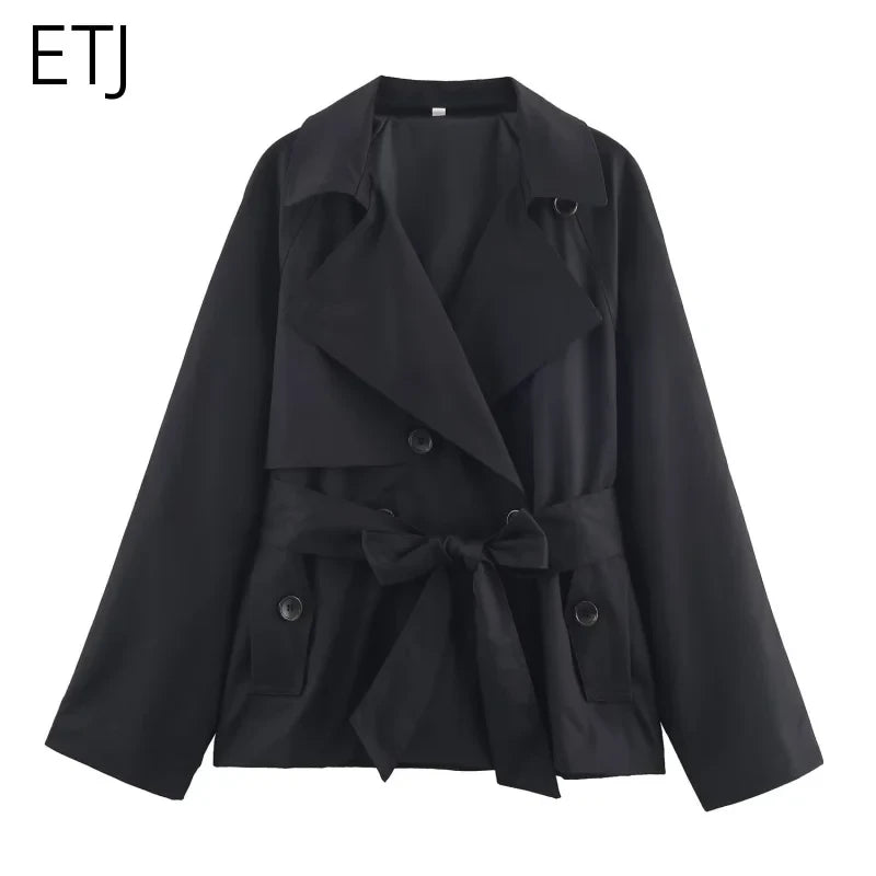 British Style Belted Trench Coat