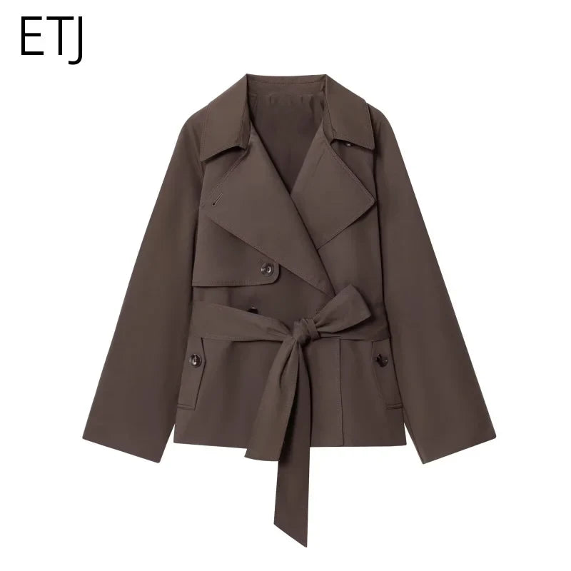 British Style Belted Trench Coat