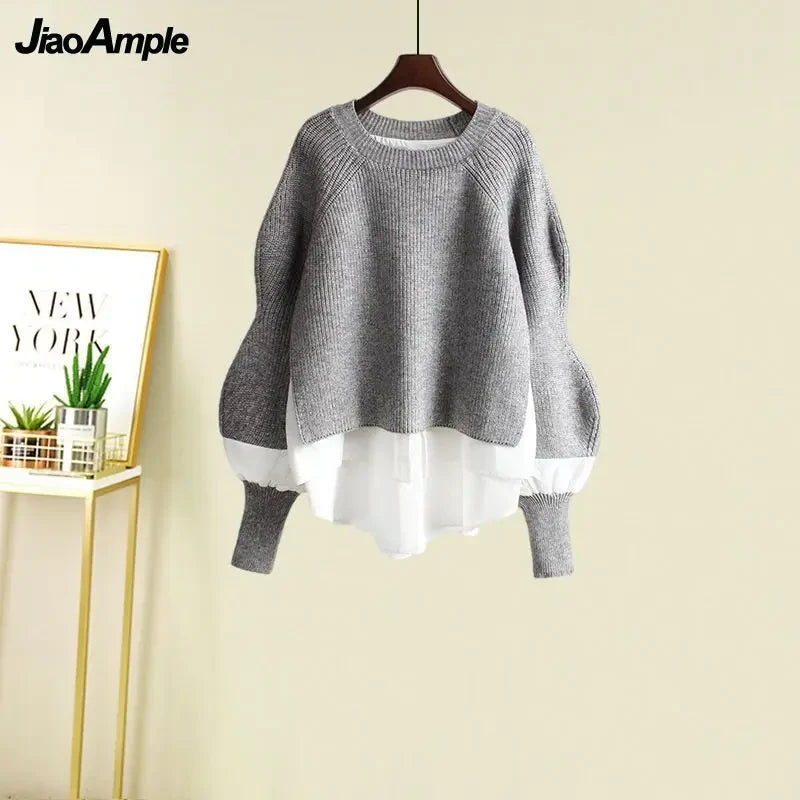 Knit Sweater and Skirt Set