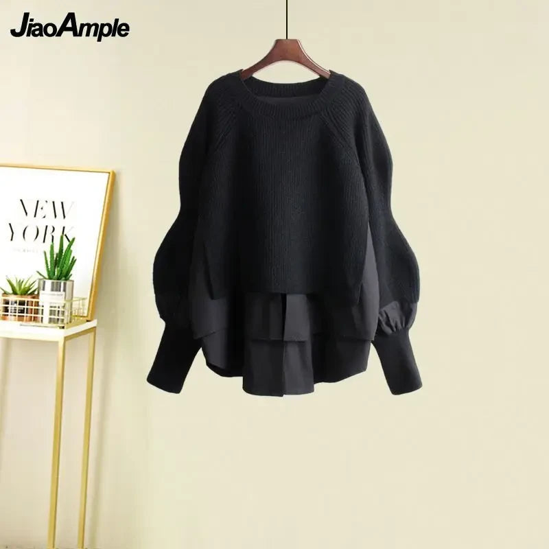Knit Sweater and Skirt Set