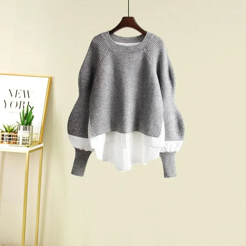 Knit Sweater and Skirt Set