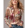 Lightweight Satin Printed Blouse