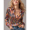 Lightweight Satin Printed Blouse