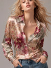 Lightweight Satin Printed Blouse