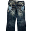 Butterfly Embroidered Denim Jeans