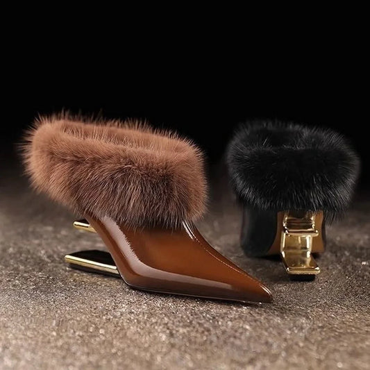 Faux Fur Winter Ankle Boots