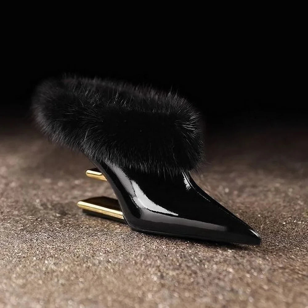 Faux Fur Winter Ankle Boots