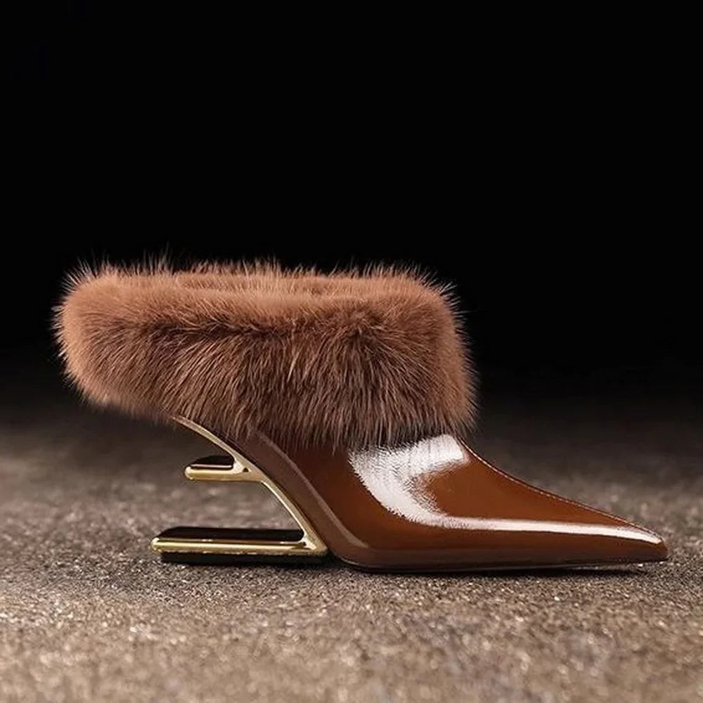 Faux Fur Winter Ankle Boots